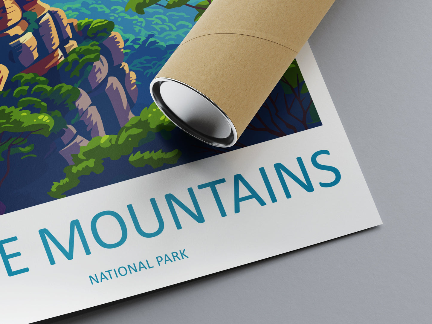 Blue Mountains Travel Print Wall Art Blue Mountains Wall Hanging Home Décor Blue Mountains Gift Art Lovers Wall Art Australia Travel Print