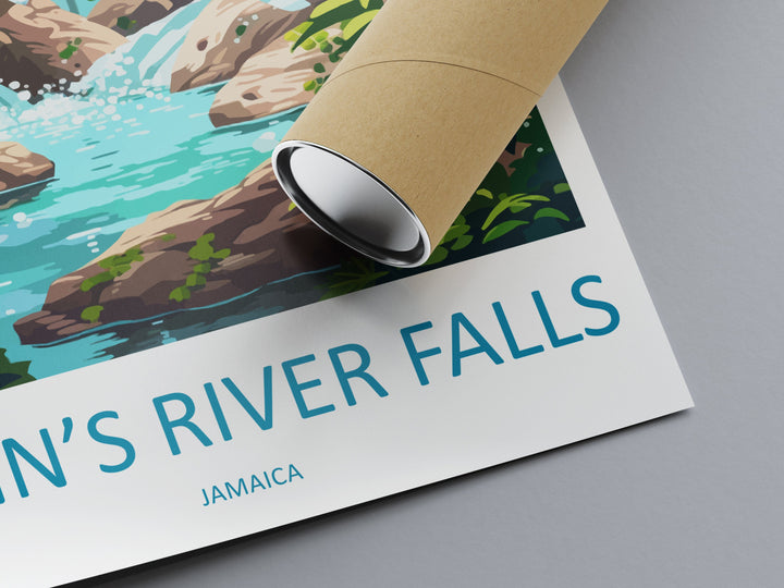 Dunns River Falls Travel Print Wall Art Dunns River Falls Home Decoration Dunns River Falls Gift Art Lovers Art Print Art Dunns River Falls