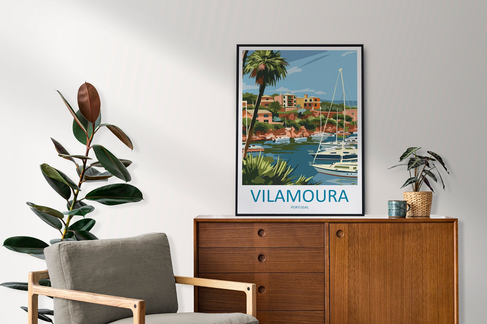 Vilamoura Travel Print Wall Art Vilamoura Wall Hanging Home Decoration Vilamoura Gift Art Lovers Wall Art Print Art Vilamoura Travel Art
