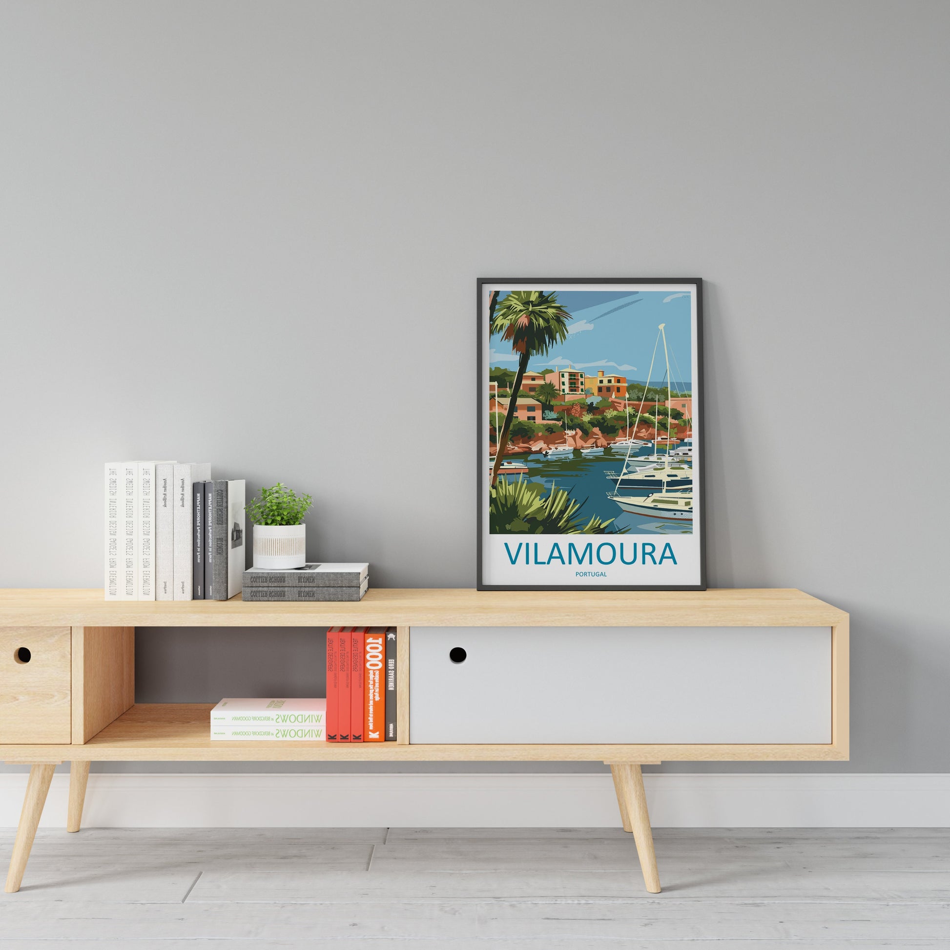 Vilamoura Travel Print Wall Art Vilamoura Wall Hanging Home Decoration Vilamoura Gift Art Lovers Wall Art Print Art Vilamoura Travel Art