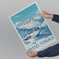Passo Tonale Travel Print Wall Art Passo Tonale Wall Hanging Home Décor Passo Tonale Gift Art Lovers England Art Lover Gift Passo Tonale