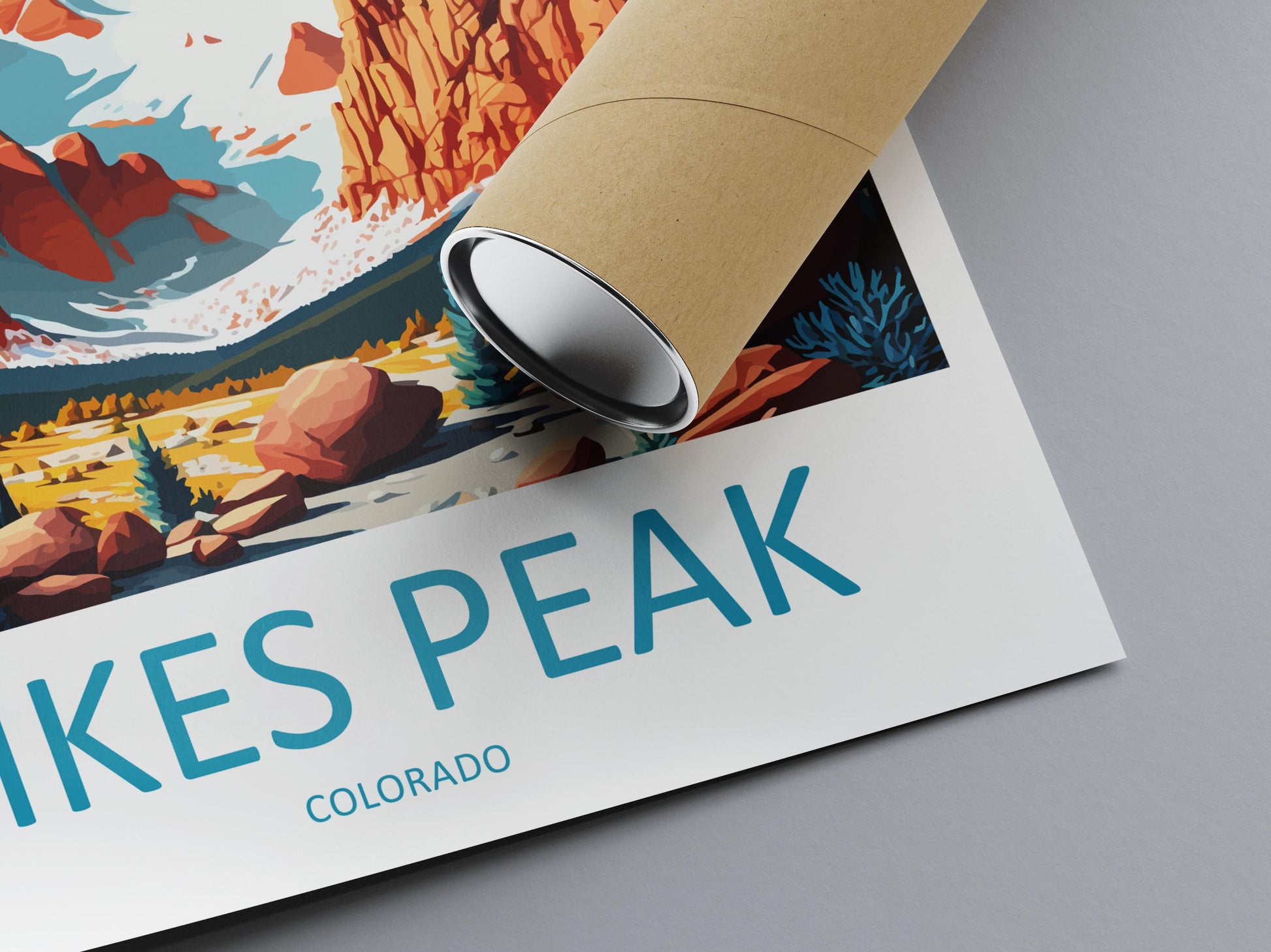 Pikes Peak Travel Print Wall Art Pikes Peak Wall Hanging Home Décor Pikes Peak Gift Art Lovers Colorado Art Gift Lover Print For Pikes Peak