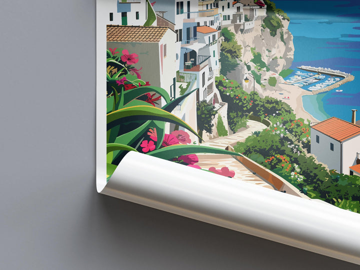 Sperlonga Travel Print Wall Art Sperlonga Spain Wall Hanging Home Décor Sperlonga Italy Gift Art Lovers Italy Art Gift Sperlonga Italy