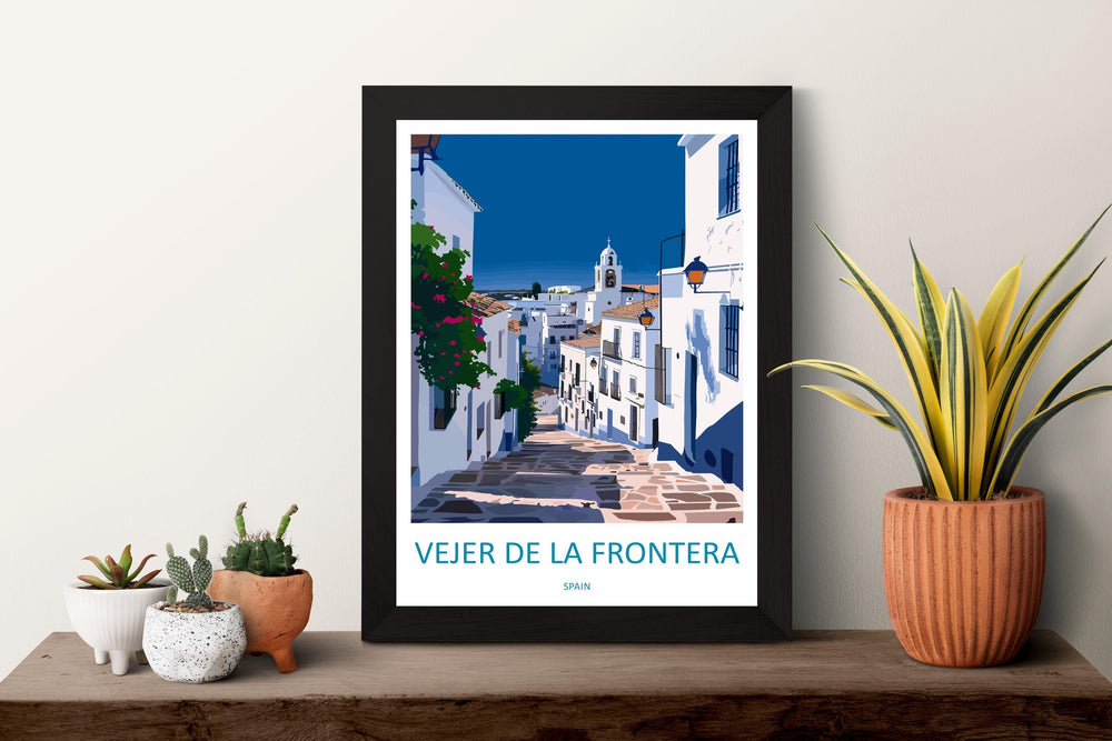 Vejer de la Frontera Travel Print Wall Art Vejer de la Frontera Wall Hanging Home Décor Vejer de la Frontera Gift Art Lovers Paris Art Gift