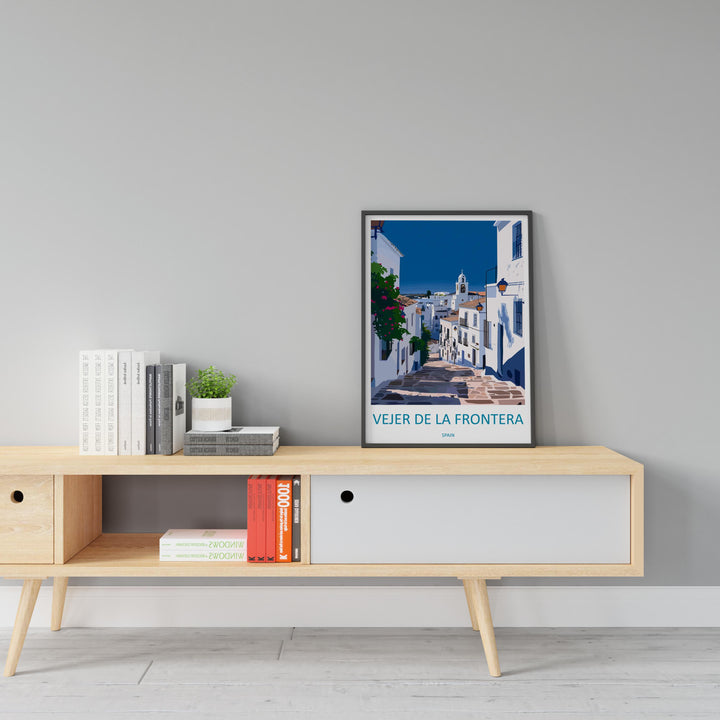 Vejer de la Frontera Travel Print Wall Art Vejer de la Frontera Wall Hanging Home Décor Vejer de la Frontera Gift Art Lovers Paris Art Gift
