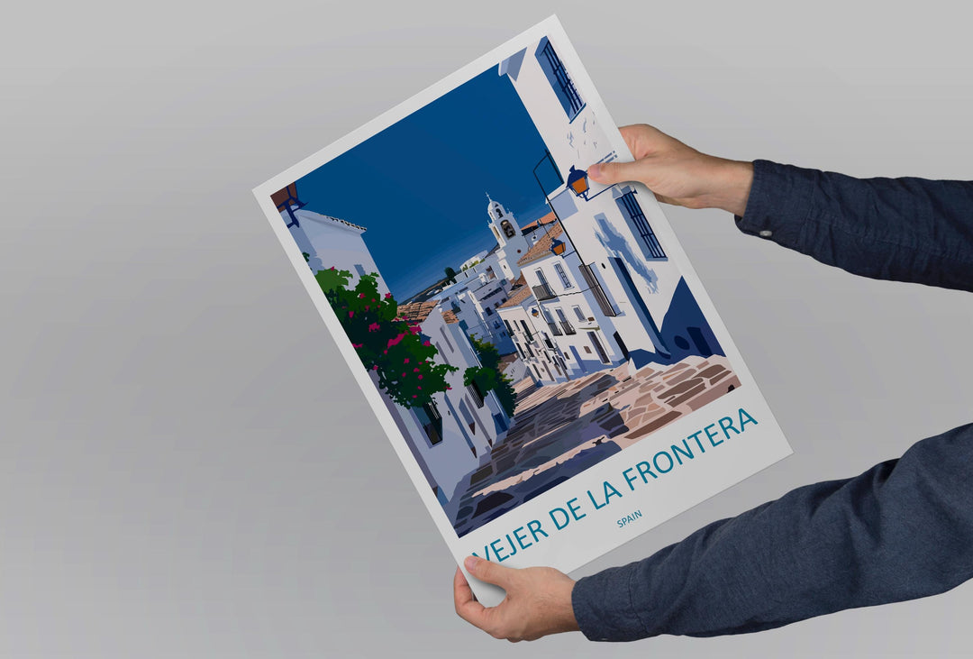 Vejer de la Frontera Travel Print Wall Art Vejer de la Frontera Wall Hanging Home Décor Vejer de la Frontera Gift Art Lovers Paris Art Gift