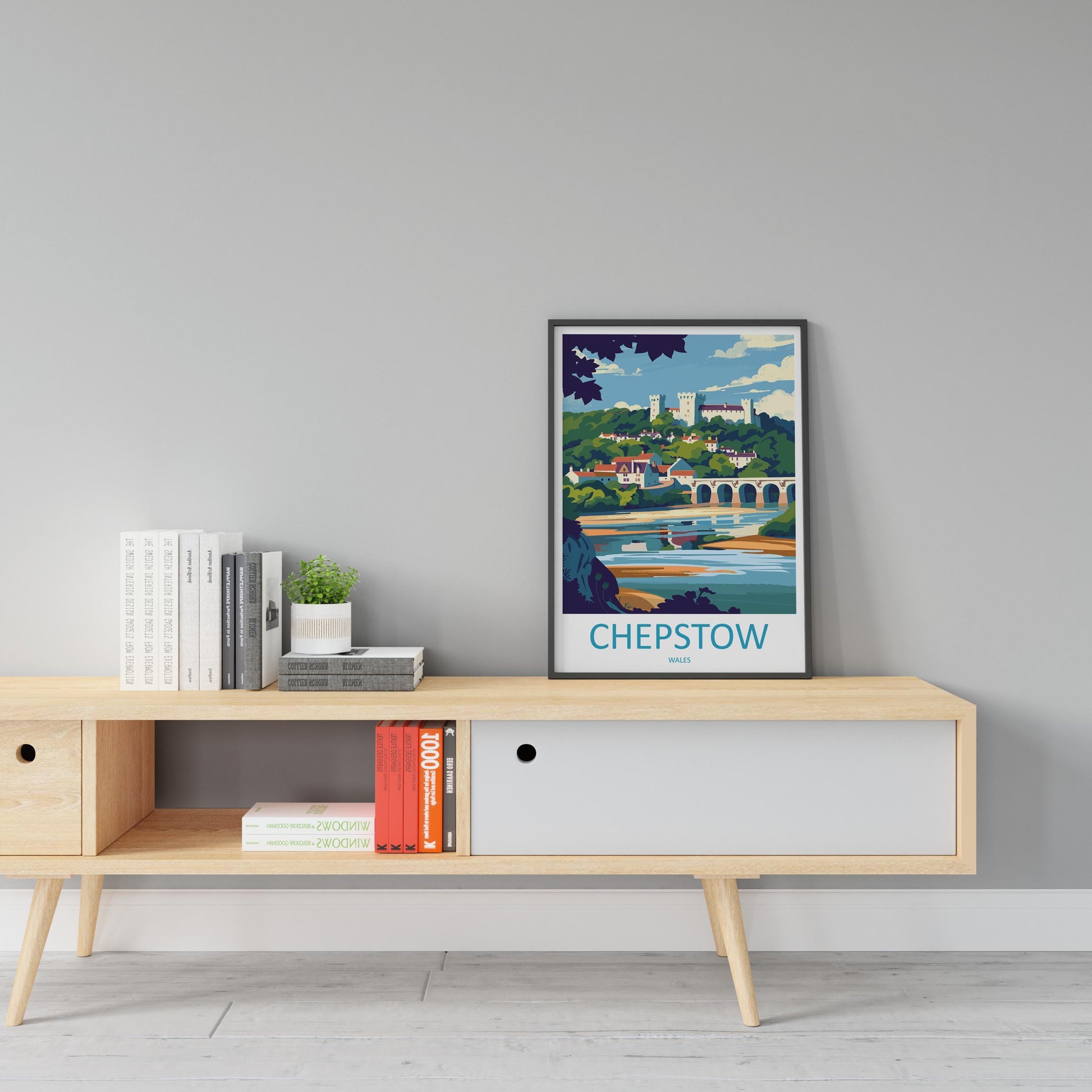 Chepstow Print Home Decor Landscape Art Print Chepstow Wall Art for Nature Enthusiast Gift Wall Hanging Chepstow poster Art