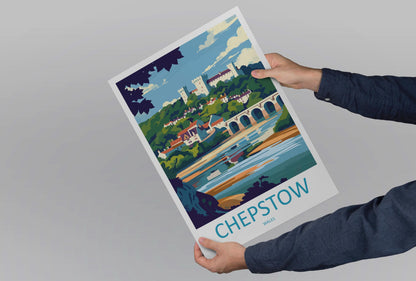 Chepstow Print Home Decor Landscape Art Print Chepstow Wall Art for Nature Enthusiast Gift Wall Hanging Chepstow poster Art