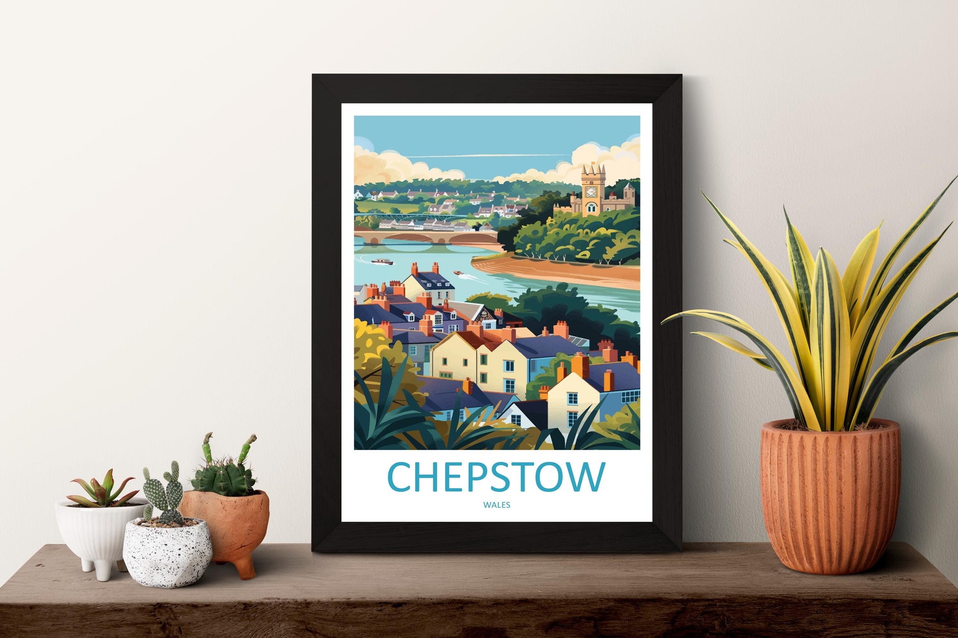 Chepstow Print Home Decor Landscape Art Print Chepstow Wall Art for Nature Enthusiast Gift Wall Hanging Chepstow poster Art