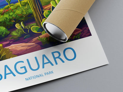 Saguaro National Park Travel Print Wall Art Saguaro National Park Wall Hanging Home Décor Saguaro National Park Gift Art Lovers Arizona Art