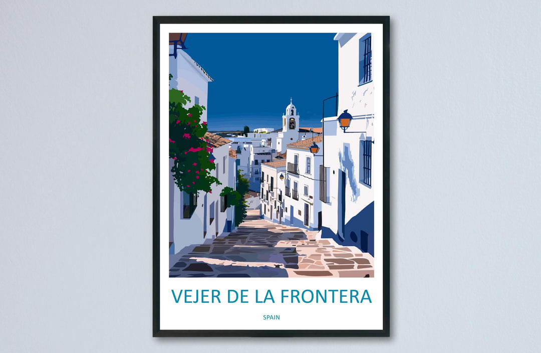 Vejer de la Frontera Travel Print Wall Art Vejer de la Frontera Wall Hanging Home Décor Vejer de la Frontera Gift Art Lovers Paris Art Gift