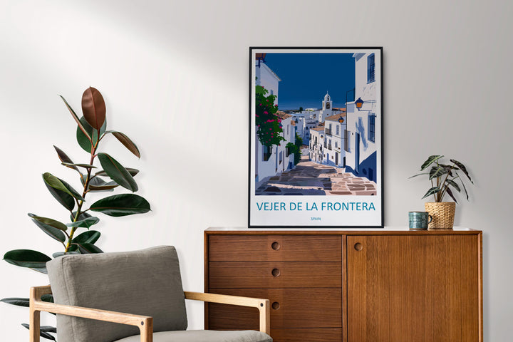 Vejer de la Frontera Travel Print Wall Art Vejer de la Frontera Wall Hanging Home Décor Vejer de la Frontera Gift Art Lovers Paris Art Gift