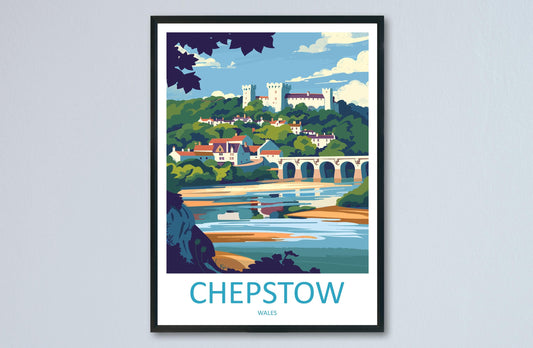 Chepstow Print Home Decor Landscape Art Print Chepstow Wall Art for Nature Enthusiast Gift Wall Hanging Chepstow poster Art