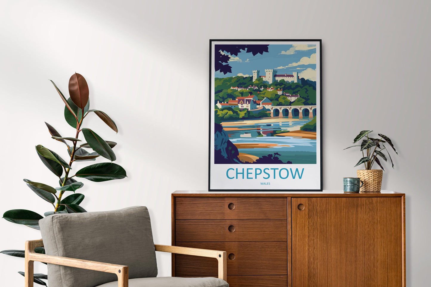 Chepstow Print Home Decor Landscape Art Print Chepstow Wall Art for Nature Enthusiast Gift Wall Hanging Chepstow poster Art