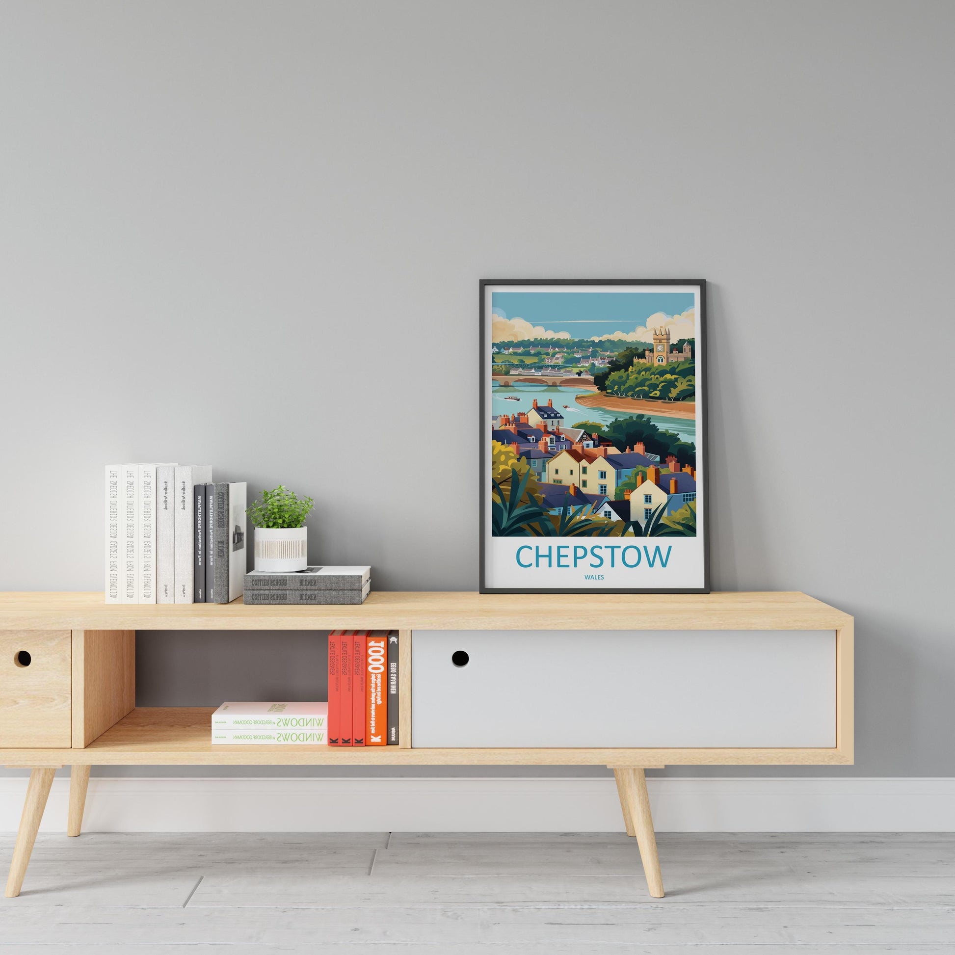 Chepstow Print Home Decor Landscape Art Print Chepstow Wall Art for Nature Enthusiast Gift Wall Hanging Chepstow poster Art