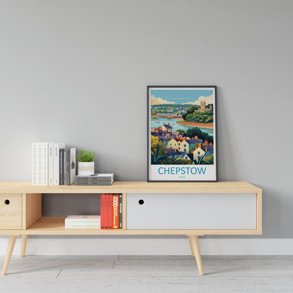 Chepstow Print Home Decor Landscape Art Print Chepstow Wall Art for Nature Enthusiast Gift Wall Hanging Chepstow poster Art