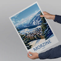 Morzine Print Home Decor Landscape Art Print Morzine Ski Wall Art for Ski Enthusiast Gift Wall Hanging Morzine Poster Art Morzine France