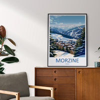Morzine Print Home Decor Landscape Art Print Morzine Ski Wall Art for Ski Enthusiast Gift Wall Hanging Morzine Poster Art Morzine France