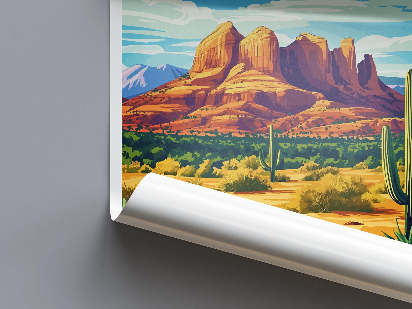 Sedona Travel Print Sedona Home Décor Arizona Art Print Sedona Wall Print For Sedona Gift Wall Hanging Arizona Sedona Desert Artwork Décor
