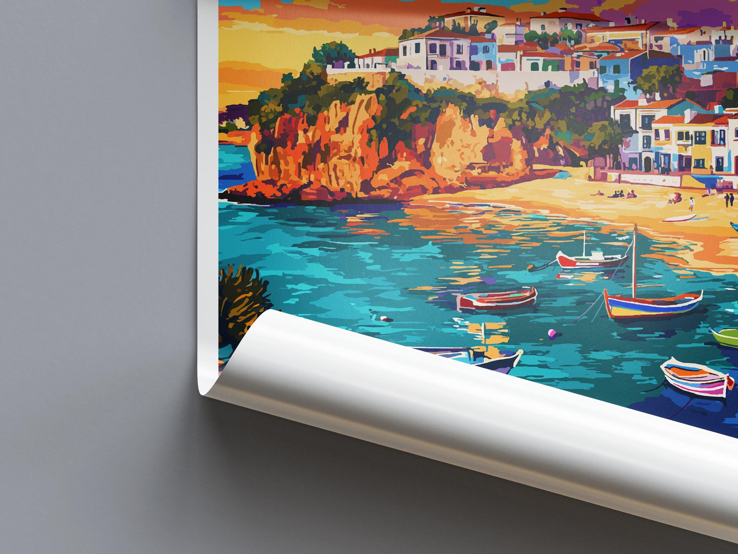 Algarve Travel Print Wall Art Algarve Wall Hanging Home Décor Algarve Gift Art Lovers Portugal Art Lover Gift Algarve Wall Décor Algarve Art