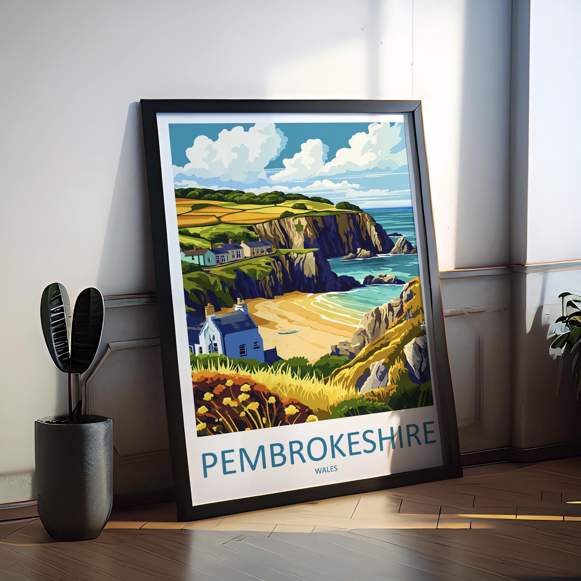 Pembrokeshire Print Pembrokeshire Home Decor Landscape Art Print Pembrokeshire Wall Art Nature Enthusiast Gift Wall Hanging Pembrokeshire