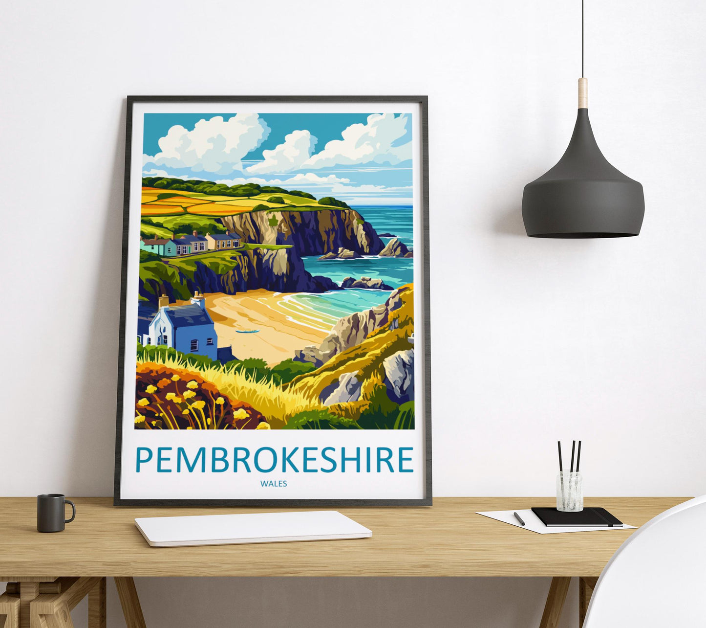 Pembrokeshire Print Pembrokeshire Home Decor Landscape Art Print Pembrokeshire Wall Art Nature Enthusiast Gift Wall Hanging Pembrokeshire