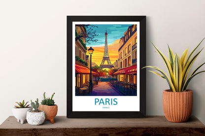 Paris Travel Print Wall Art Paris Wall Hanging Home Décor Paris Gift Art Lovers France Art Lover Gift Paris Print France Wall Art Décor
