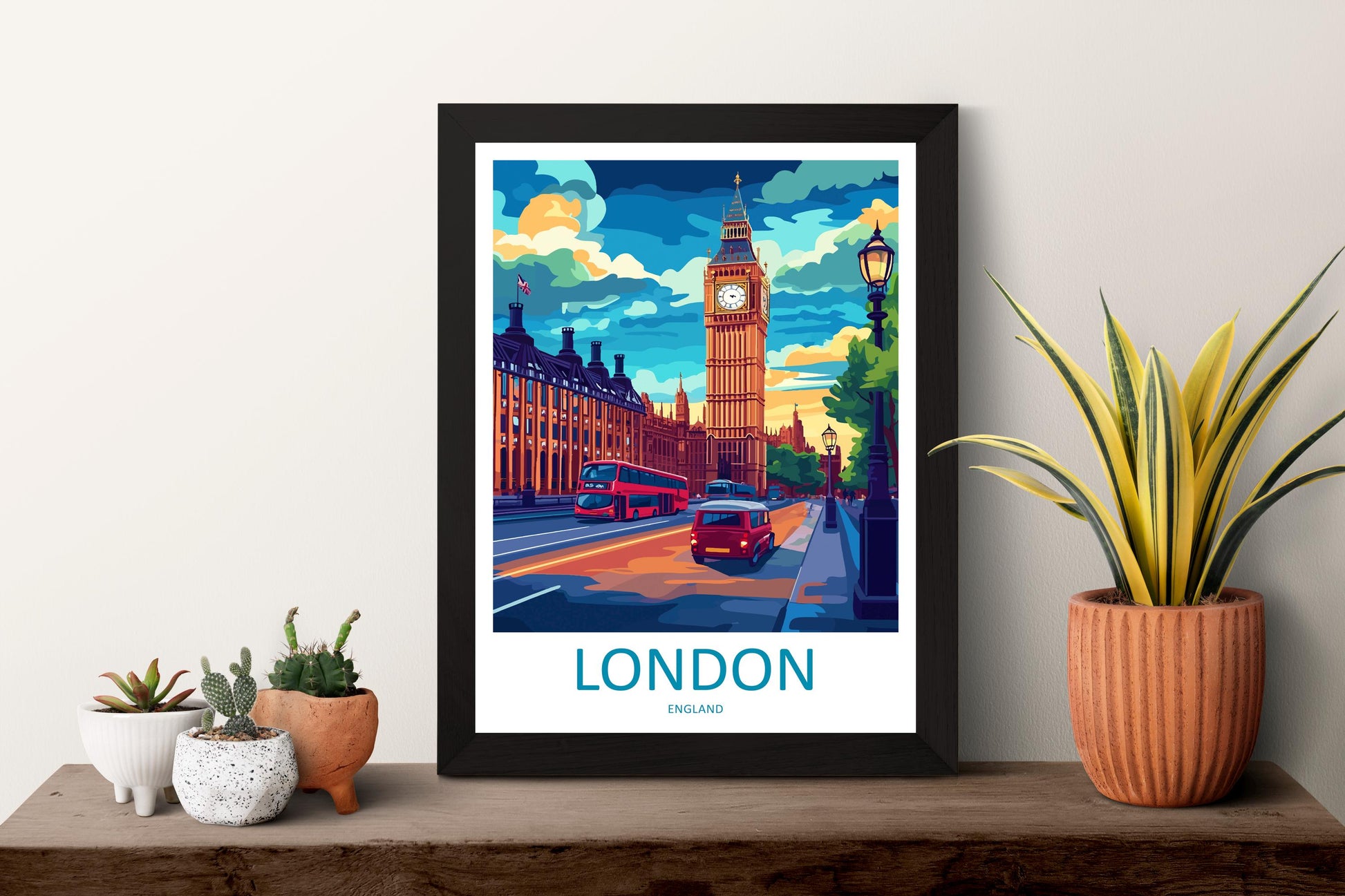London Travel Print Wall Art London Wall Hanging Home Décor London Gift Art Lovers England Art Lover Gift London Travel Gift