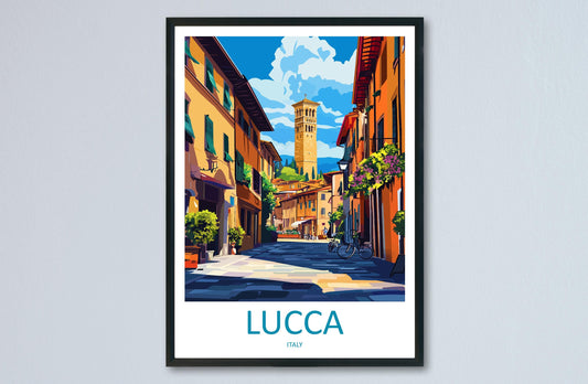Lucca Travel Print Wall Art Lucca Wall Hanging Home Décor Lucca Gift Art Lovers Italy Art Lover Gift Lucca Print Lucca Travel Gift Art