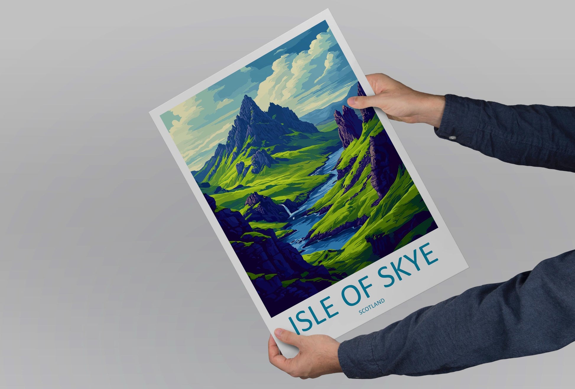 Isle Of Skye Travel Print Wall Art Isle Of Skye Wall Hanging Home Décor Isle Of Skye Gift Art Lovers Scotland Art Lover Gift Isle Of Skye