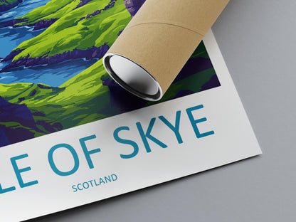 Isle Of Skye Travel Print Wall Art Isle Of Skye Wall Hanging Home Décor Isle Of Skye Gift Art Lovers Scotland Art Lover Gift Isle Of Skye