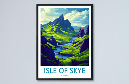 Isle Of Skye Travel Print Wall Art Isle Of Skye Wall Hanging Home Décor Isle Of Skye Gift Art Lovers Scotland Art Lover Gift Isle Of Skye