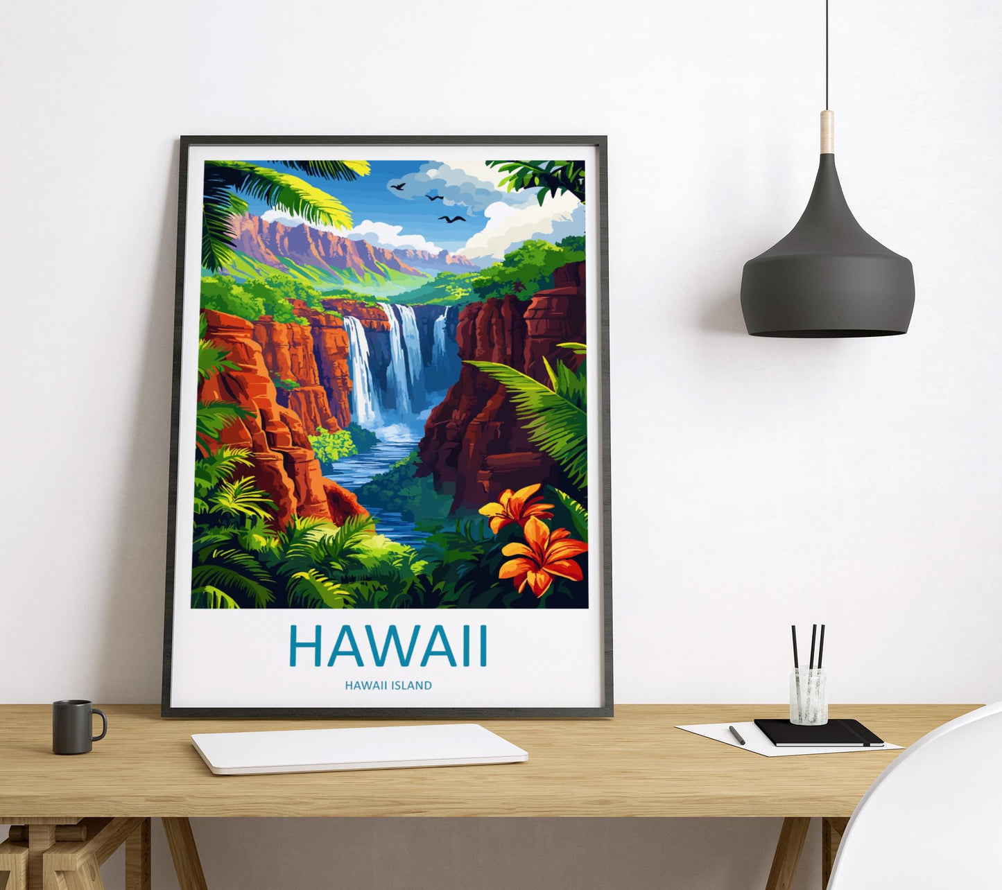 Hawaii Travel Print Wall Art Hawaii Wall Hanging Home Décor Hawaii Gift Art Lovers Hawaii Art Lover Gift Print Artwork
