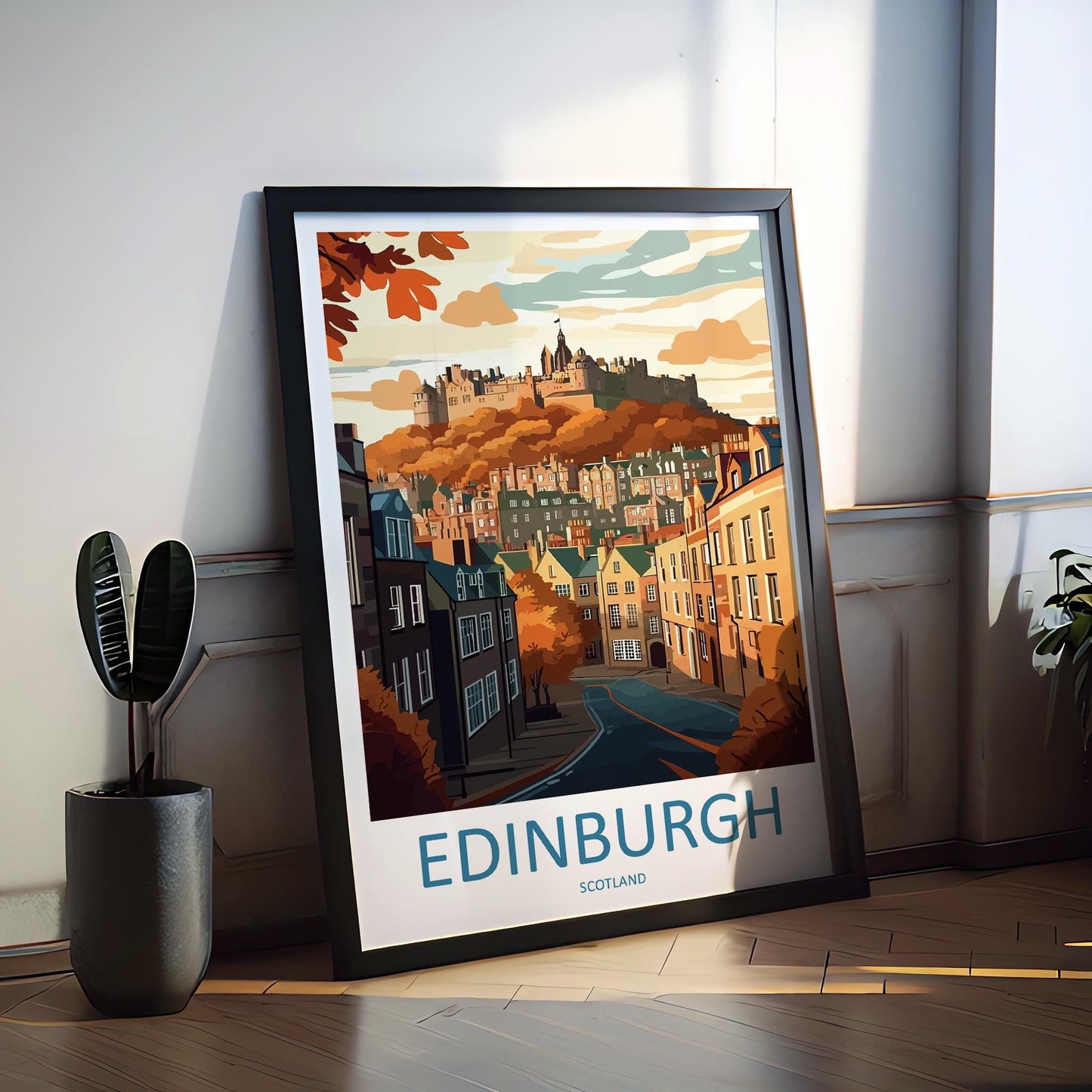 Edinburgh Cityscape Print Edinburgh Home Decor European City Art Print Edinburgh Wall Art Scotland Enthusiast Gift Wall Hanging Edinburgh