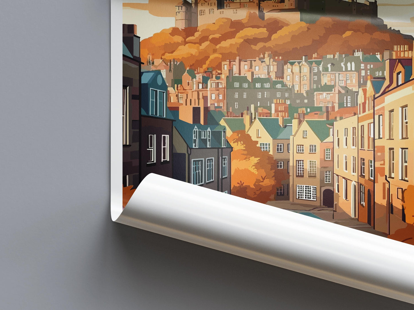 Edinburgh Cityscape Print Edinburgh Home Decor European City Art Print Edinburgh Wall Art Scotland Enthusiast Gift Wall Hanging Edinburgh