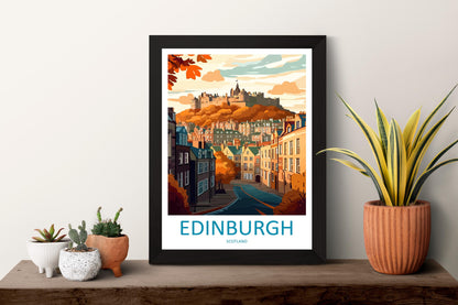 Edinburgh Cityscape Print Edinburgh Home Decor European City Art Print Edinburgh Wall Art Scotland Enthusiast Gift Wall Hanging Edinburgh
