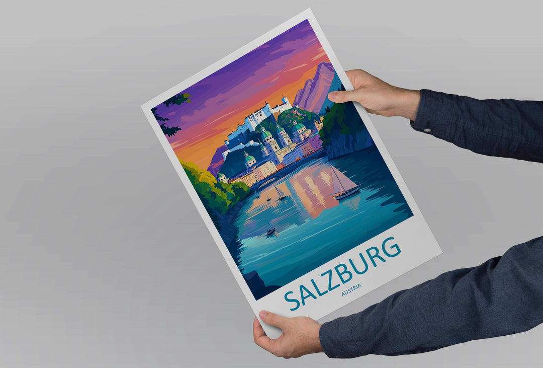 Salzburg Print Salzburg Home Décor Cityscape Art Print Salzburg Wall Art for Travel Enthusiast Gift Wall Hanging Salzburg Austria Poster Art