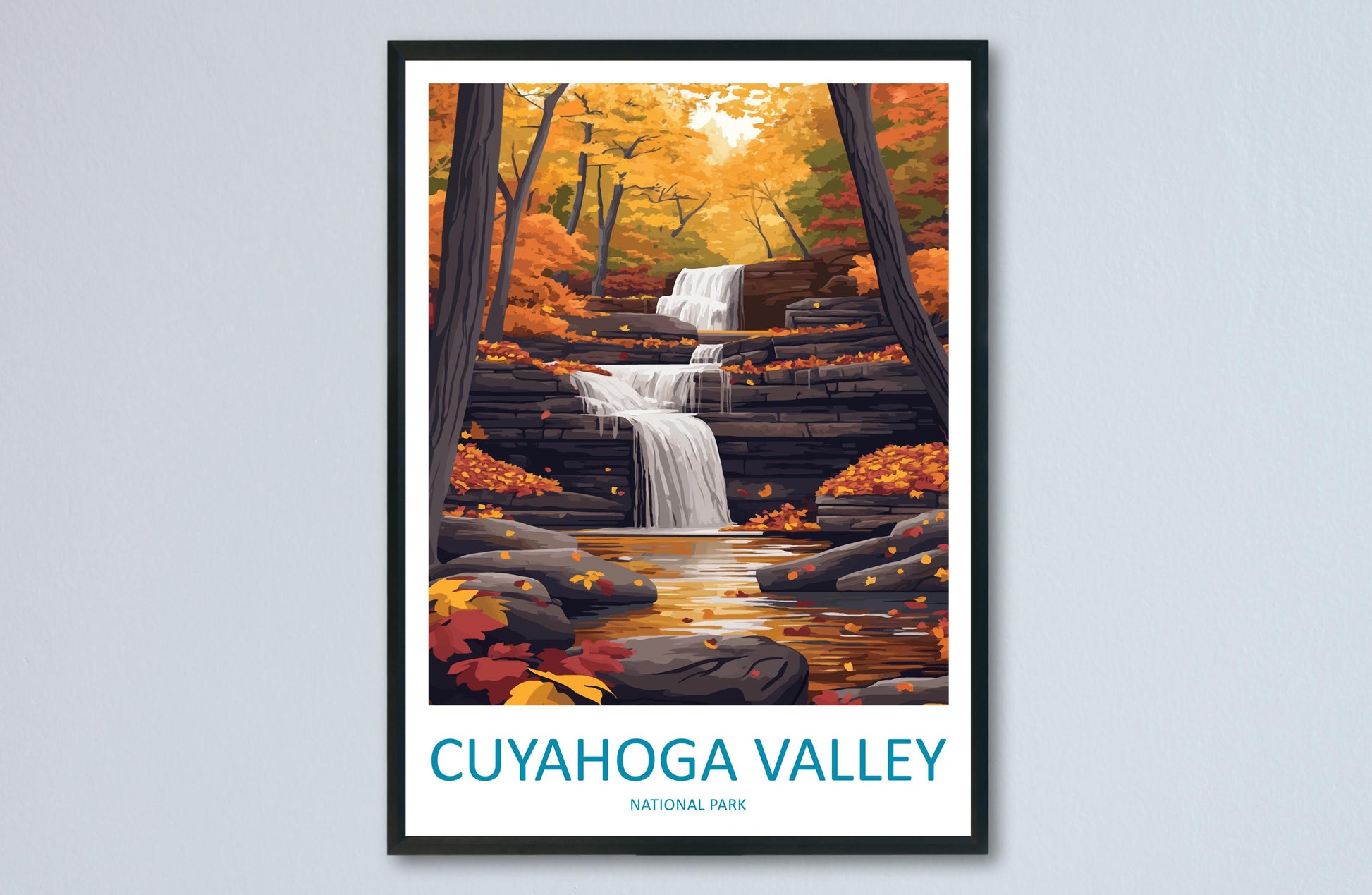 Cuyahoga Valley National Park Travel Print Cuyahoga Valley Wall Decor Ohio Cuyahoga Art Cuyahoga Wall Art Ohio Poster Gift for National Park