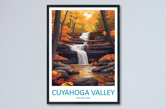 Cuyahoga Valley National Park Travel Print Cuyahoga Valley Wall Decor Ohio Cuyahoga Art Cuyahoga Wall Art Ohio Poster Gift for National Park