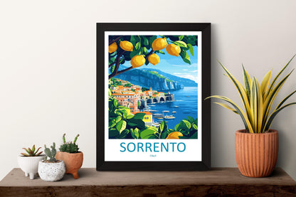 Sorrento Travel Print Wall Art Sorrento Wall Hanging Home Décor Sorrento Gift Art Lovers Italy Art Lover Gift Sorrento Print Sorrento Art