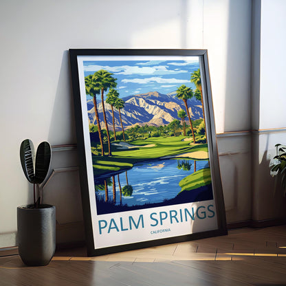 Palm Springs Travel Print Wall Art Palm Springs Wall Hanging Home Décor Palm Springs Gift Art Lovers California Art Lover Gift Palm Springs