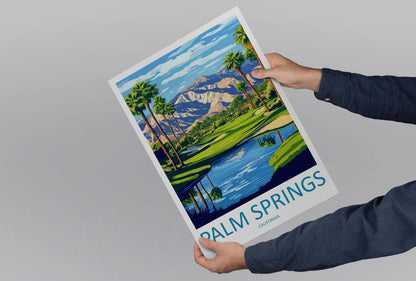 Palm Springs Travel Print Wall Art Palm Springs Wall Hanging Home Décor Palm Springs Gift Art Lovers California Art Lover Gift Palm Springs