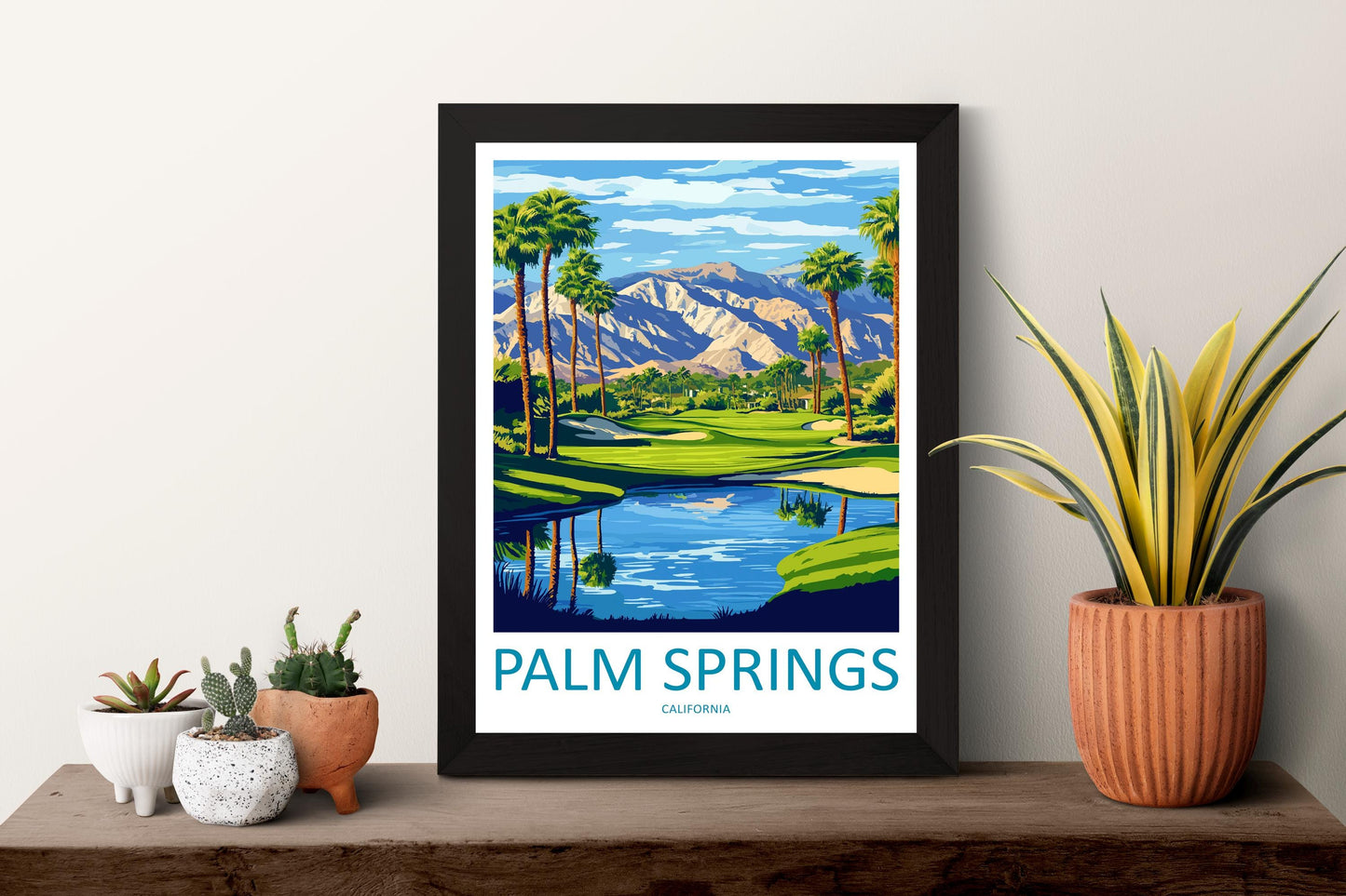 Palm Springs Travel Print Wall Art Palm Springs Wall Hanging Home Décor Palm Springs Gift Art Lovers California Art Lover Gift Palm Springs