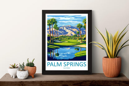 Palm Springs Travel Print Wall Art Palm Springs Wall Hanging Home Décor Palm Springs Gift Art Lovers California Art Lover Gift Palm Springs