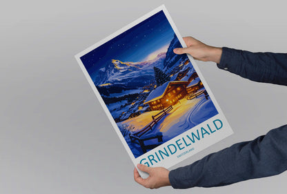 Grindelwald Print Grindelwald Home Décor Switzerland Art Print Grindelwald Wall Print For Switzerland Gift Wall Hanging Grindelwald Home Art