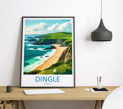 Dingle Peninsula Print Dingle Peninsula Home Decor Landscape Art Print Dingle Peninsula Wall Art for Ireland Enthusiast Gift Wall Hanging