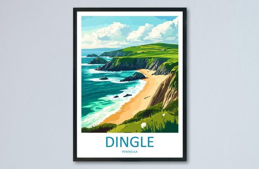 Dingle Peninsula Print Dingle Peninsula Home Decor Landscape Art Print Dingle Peninsula Wall Art for Ireland Enthusiast Gift Wall Hanging