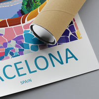 Barcelona Travel Print Wall Art Barcelona Wall Hanging Home Décor Barcelona Gift Art Lovers Spain Art Lover Gift Barcelona Print Spain Art