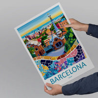 Barcelona Travel Print Wall Art Barcelona Wall Hanging Home Décor Barcelona Gift Art Lovers Spain Art Lover Gift Barcelona Print Spain Art