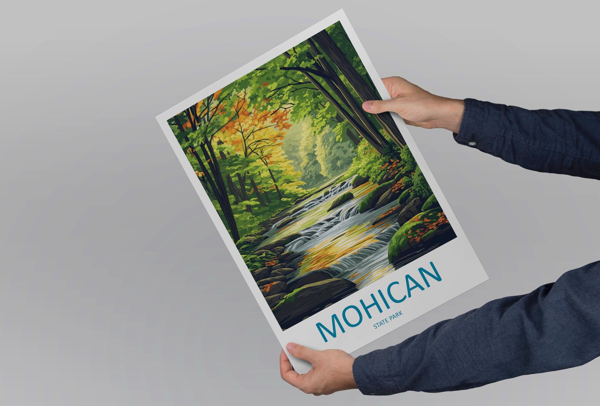 Mohican State Park Travel Print Mohican Wall Decor Ohio Mohican Art Mohican Wall Art Ohio Poster Gift for Nature and Adventure Lovers